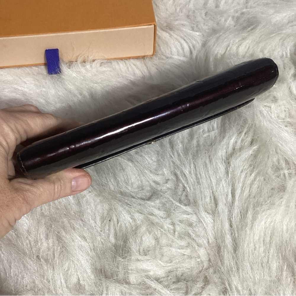 Louis Vuitton Portefeuile Sarah Monogram Vernis Long Wallet Armaranth Color - Picture 6 of 14